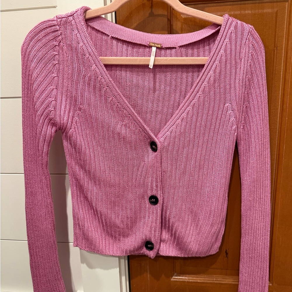 FREE PEOPLE CROPPED CARDIGAN SIZE XS